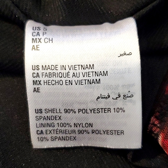 INC INTERNATIONAL CONCEPTS BLOUSE, Sz S, BLACK/RED, STRETCH, NEW - Picture 14 of 16